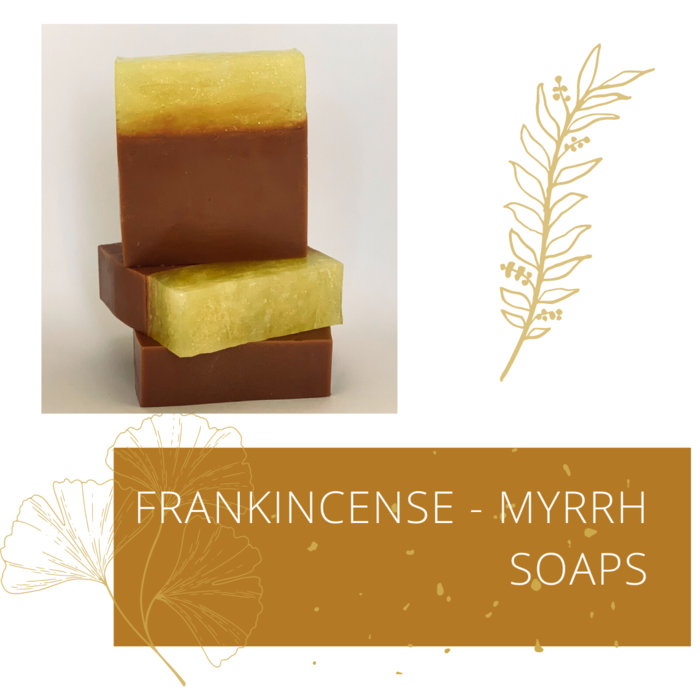 Homemade Frankincense & Myrrh Soap