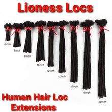 Load image into Gallery viewer, Handmade Human Hair Loc Extensions (100 Loc Bundle)
