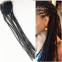 Load image into Gallery viewer, Handmade Human Hair Loc Extensions (20Loc Bundle)
